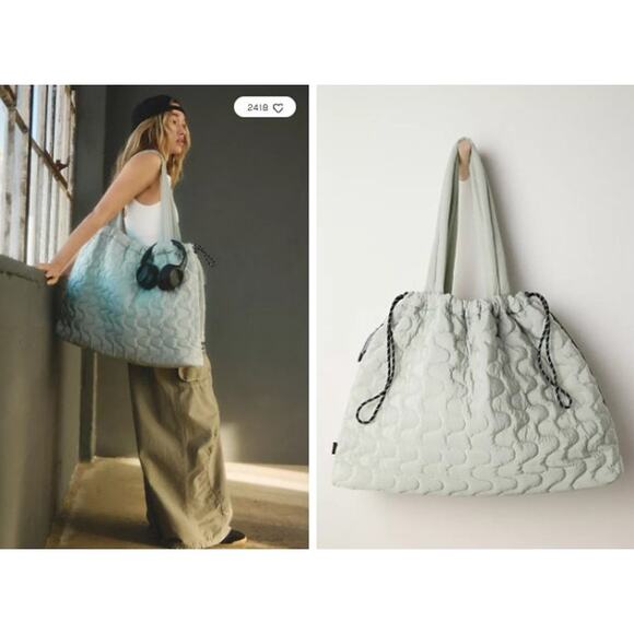 New NWT Free People Free People Movement Women's Cloud 9 Tote Bag Mint Pistachio - Picture 1 of 14